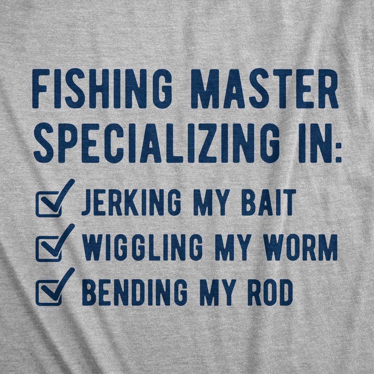 Mens Fishing Master Tshirt Funny Sexual Innuendo Hilarious Gag Gift For Fisherman Tee