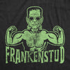 Mens Frankenstud Tshirt Funny Fitness Workout Frankenstein Halloween Graphic Tee