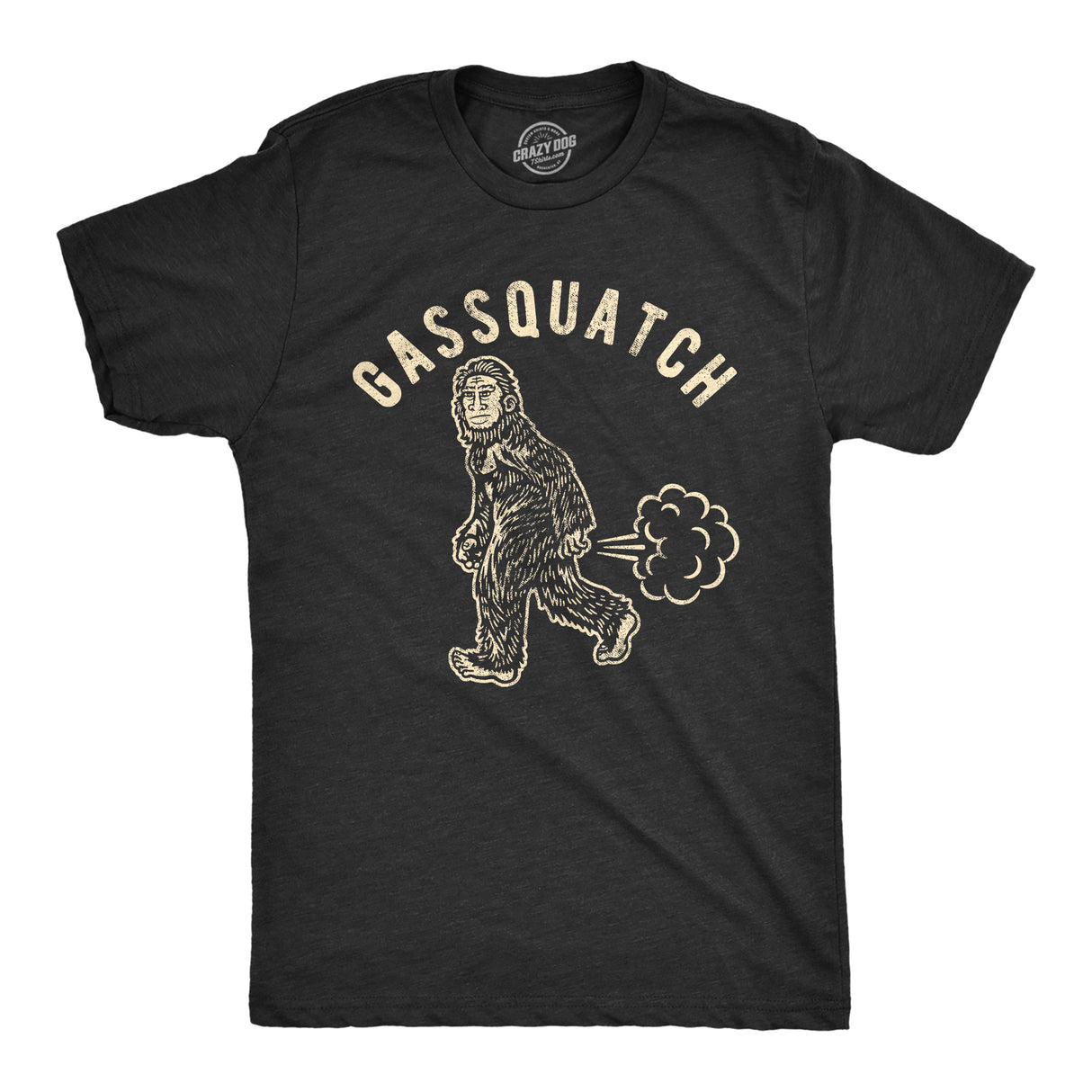 Mens Gassquatch Tshirt Funny Fart Sasquatch Bigfoot Sarcastic Graphic Tee