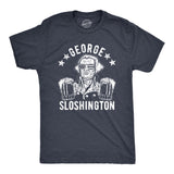 Mens George Sloshington Tshirt Funny 4th Of July Beer Drinking Patriotic Graphic Tee