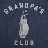 Mens Grandpa's Club Tshirt Funny Grandfather Golf Lover Gift For Gramps Novelty Tee