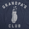 Mens Grandpa's Club Tshirt Funny Grandfather Golf Lover Gift For Gramps Novelty Tee