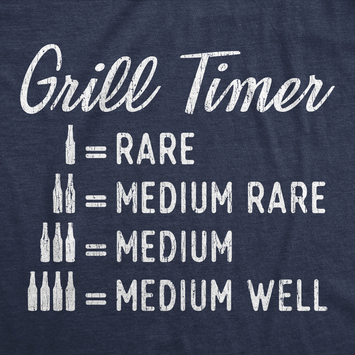 Mens Beer Grill Timer T shirt Funny Backyard BBQ Summer Graphic Novelty Tee