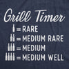 Mens Beer Grill Timer T shirt Funny Backyard BBQ Summer Graphic Novelty Tee