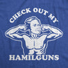 Mens Check Out My Hamilguns Tshirt Funny Alexander Hamilton 4th Of July Fitness Novelty Tee