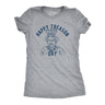 Womens Happy Treason Day Tshirt Funny British Empire Queen England 4th Of July USA Tee