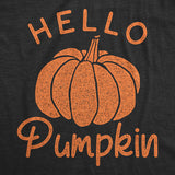 Maternity Hello Pumpkin Tshirt Funny Pregnancy Halloween Fall Autumn Lover Graphic Tee