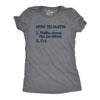 Womens How To Math Tshirt Write Down The Problem Cry Nerdy School Tee
