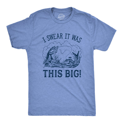 Mens I Swear It Was This Big T shirt Funny Fish Story Fishing Joke Fis –  Nerdy Shirts