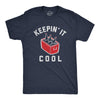 Mens Keepin It Cool Tshirt Funny Beer Cooler Ice Chest Summer Grilling Graphic Tee