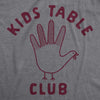 Youth Kids Table Club Tshirt Funny Thanksgiving Dinner Turkey Hand Tee