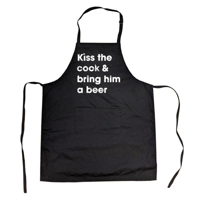 Kiss The Cook And Bring Him A Beer Cookout Apron