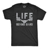 Mens Life Behind Bars T shirt Funny Cycling Bike Graphic Cycologist Novelty Tee
