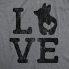 Womens Love Corgi T shirt Funny Pet Puppy Dog Mom Animal Lover Graphic Tee