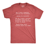 Mens Magical Unicorn For Christmas Tshirt Hilarious Holiday Tee