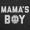 Mama's Boy Baby Bodysuit Funny Halloween Horror Movie Hockey Mask Graphic Jumper