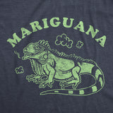 Mens Mariguana Tshirt Funny 420 Marijuana Iguana Pot Weed Graphic Novelty Tee