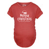 Maternity Merry Christmas Oh And BTW I'm Pregnant Pregnancy Tee Cute Baby Announcement Shirt