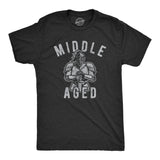 Mens Middle Aged Tshrirt Funny Sarcastic Birthday Over The Hill Medieval Knight Tee
