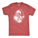 Mens Middle Finger Santa T shirt Funny Christmas Gift Offensive Graphic for Him