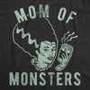 Womens Mom Of Monsters Tshirt Funny Halloween Coffee Parenting Novelty Graphic Tee