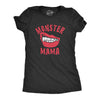 Womens Monster Momma Tshirt Funny Halloween Fangs Graphic Novelty Tee