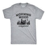 Mens Morningwood Campground Tshirt Funny Outdoor Adventure Boner Graphic Tee