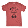 Mens Mosquito Bait Tshirt Funny Camping Campfire Outdoors Bug Bite Graphic Novelty Tee