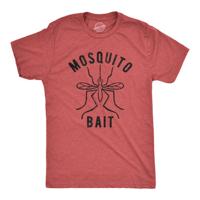 Mens Mosquito Bait Tshirt Funny Camping Campfire Outdoors Bug Bite Graphic Novelty Tee