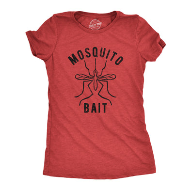 Womens Mosquito Bait Tshirt Funny Camping Campfire Outdoors Bug Bite Graphic Novelty Tee