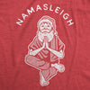 Womens Namasleigh Tshirt Funny Namaste Yoga Meditation Santa Sleigh Christmas Tee