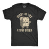 Mens Night Of The Living Bread Tshirt Funny Halloween Zombie Carbs Graphic Tee