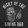 Mens Night Of The Living Dad Tshirt Funny Beers BeardsFather's Day Halloween Sarcastic Tee