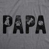 Mens Papa Dog Tshirt Funny Pet Puppy Dog Grandpa Graphic Novelty Tee