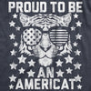 Mens Proud To Be An Americat Tshirt Funny 4th Of July USA Tiger Patriotic Graphic Tee