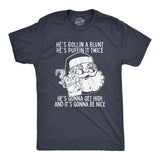 Mens Gonna Get High And It's Gonna Be Nice Tshirt Funny Christmas Santa Marijuana Tee
