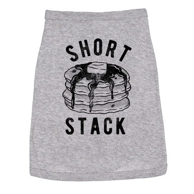 Short Stack Dog Shirt Funny Breakfast Pancakes Food Shirt For Puppy
