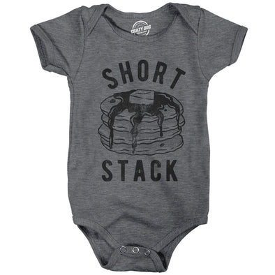 Baby Bodysuit Short Stack Jumper Funny Breakfast Pancakes Food Graphic Novelty Infant Clothes