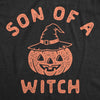 Maternity Son Of A Witch Tshirt Funny Halloween Jack-o-lantern Pregnancy Tee