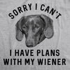 Mens Sorry I Can't I Have Plans With My Shih Tzu Tshirt Funny Pet Puppy Animal Lover Novelty Tee