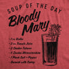 Womens Soup Of The Day Bloody Mary Tshirt Funny Cocktail Mixed Drink Recipe Graphic Tee