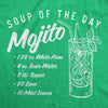 Womens Soup Of The Day Mojito Tshirt Funny Cocktail Mixed Drink Recipe Graphic Tee