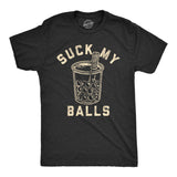 Mens Suck My Balls Tshirt Funny Boba Tea Bubble Drink Graphic Novelty Graphic Tee