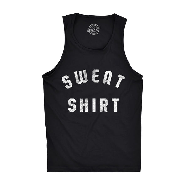 Mens Fitness Tank Sweat Shirt Tanktop Funny Workout Gym Graphic Shirt