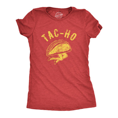 Womens Tac-Ho Tshirt Funny Taco Mexican Food Novelty Sarcastic Tee