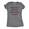 Womens Thanksgiving Cooking Team Tshirt Funny Turkey Day Dinner Chef Graphic Tee