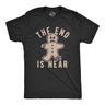 Mens The End Is Near T Shirt Funny Christmas Gingerbread Cookie Graphic Tee