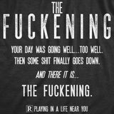 Mens The Fuckening Tshirt Funny Horror Movie Bad Day Graphic Novelty Tee