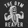 Mens The Gym Reaper Tshirt Funny Grim Reaper Funny Fitness Halloween Workout Tee