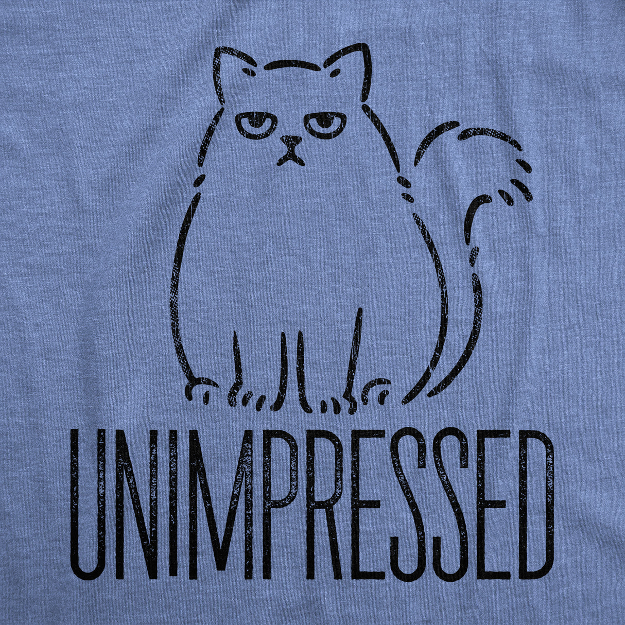 Mens Unimpressed Funny Cat Dad T-Shirt Hilarious Kitty Graphic Tee Pet Lover